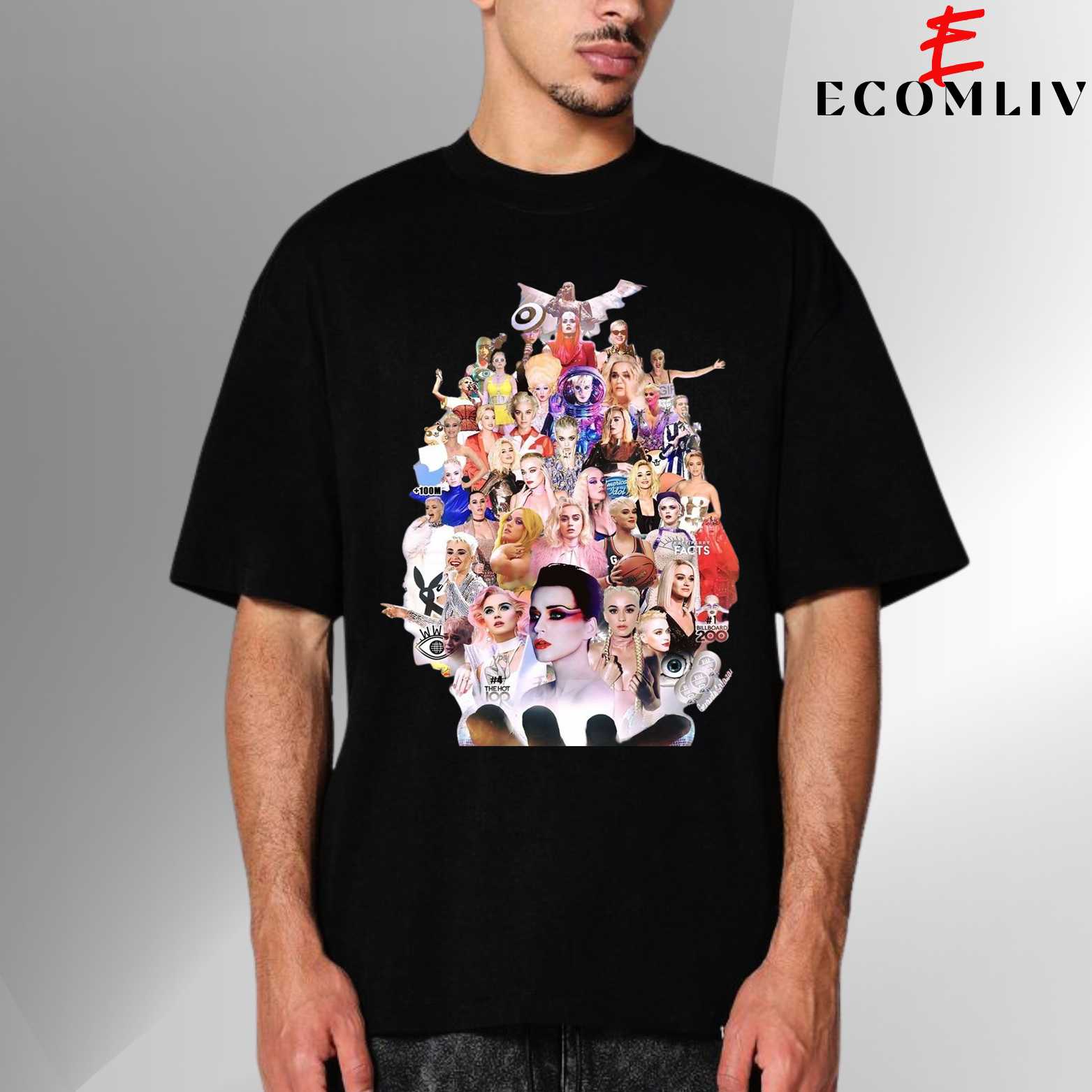 Katy Perry Shirt, Unisex Pop Tee, Streetwear Concert